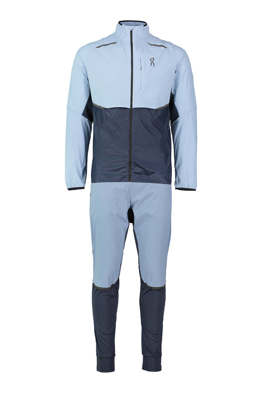 Men's On Running Chambray Midnight Weather Jacket & Weather Pant Set
