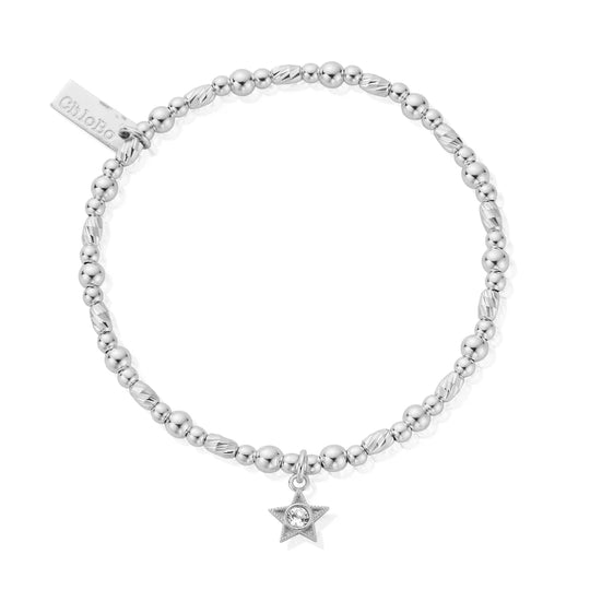 ChloBo April Birthstone Bracelet-Sterling Silver SBBCB3486