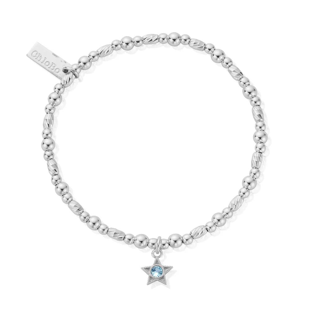 The May birthstone bracelet, a sterling silver bracelet from ChloBo, available at OD’s Jewellers in St Helens