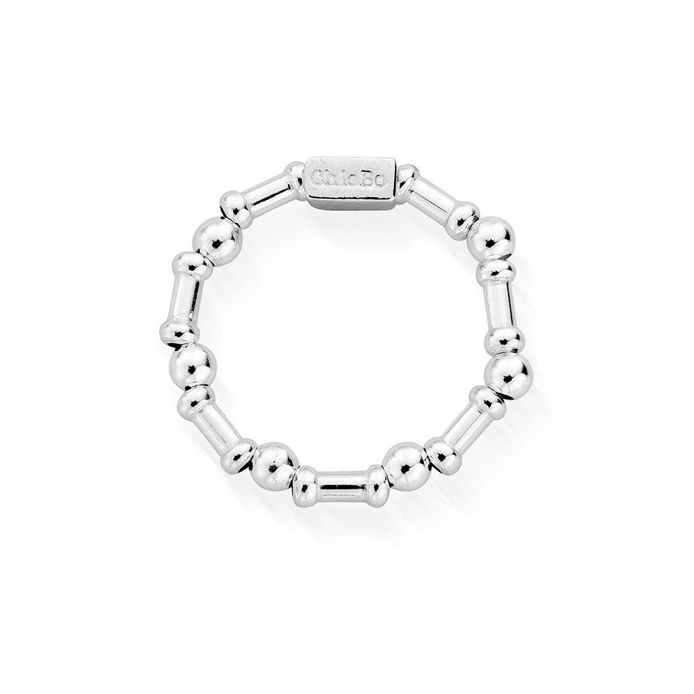 The ChloBo Rhythm of Water Ring, a silver metal ring from ChloBo, available at OD’s Jewellers in St Helens.