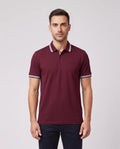 BOSS Green Paddy Dark Pink Polo Shirt — on model