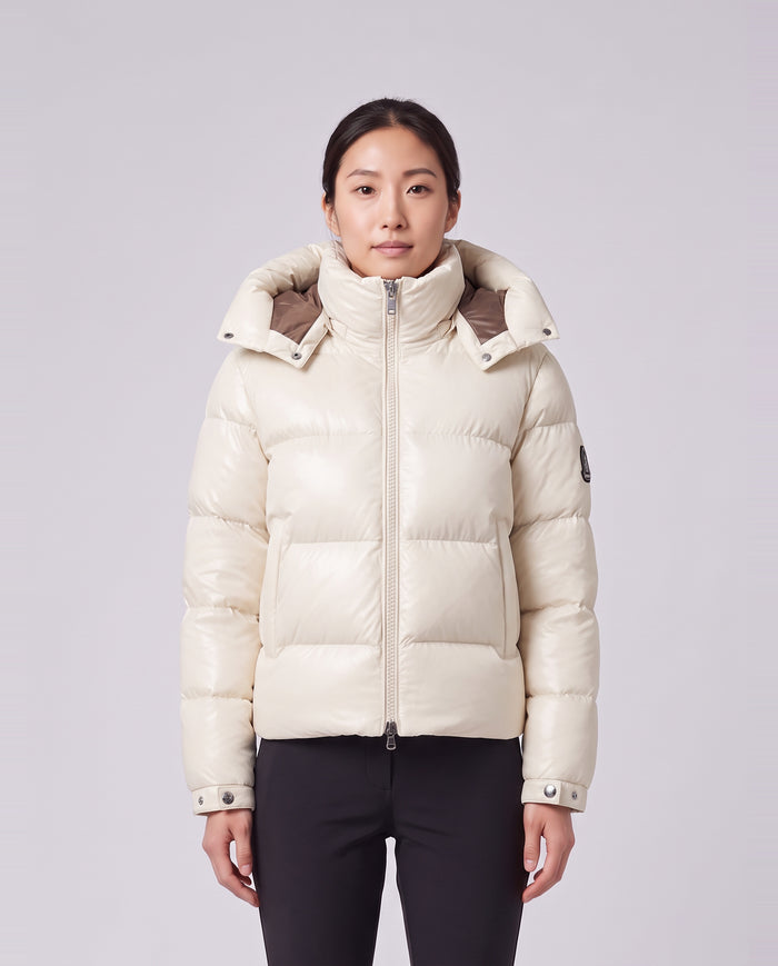 Women's Sandbanks Stone Aurora Puffer Coat