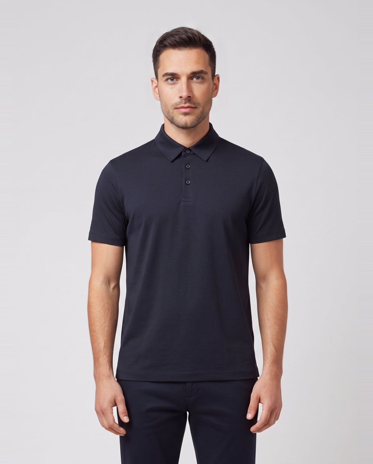 Men's Pal Zileri Polo Active Navy — on model