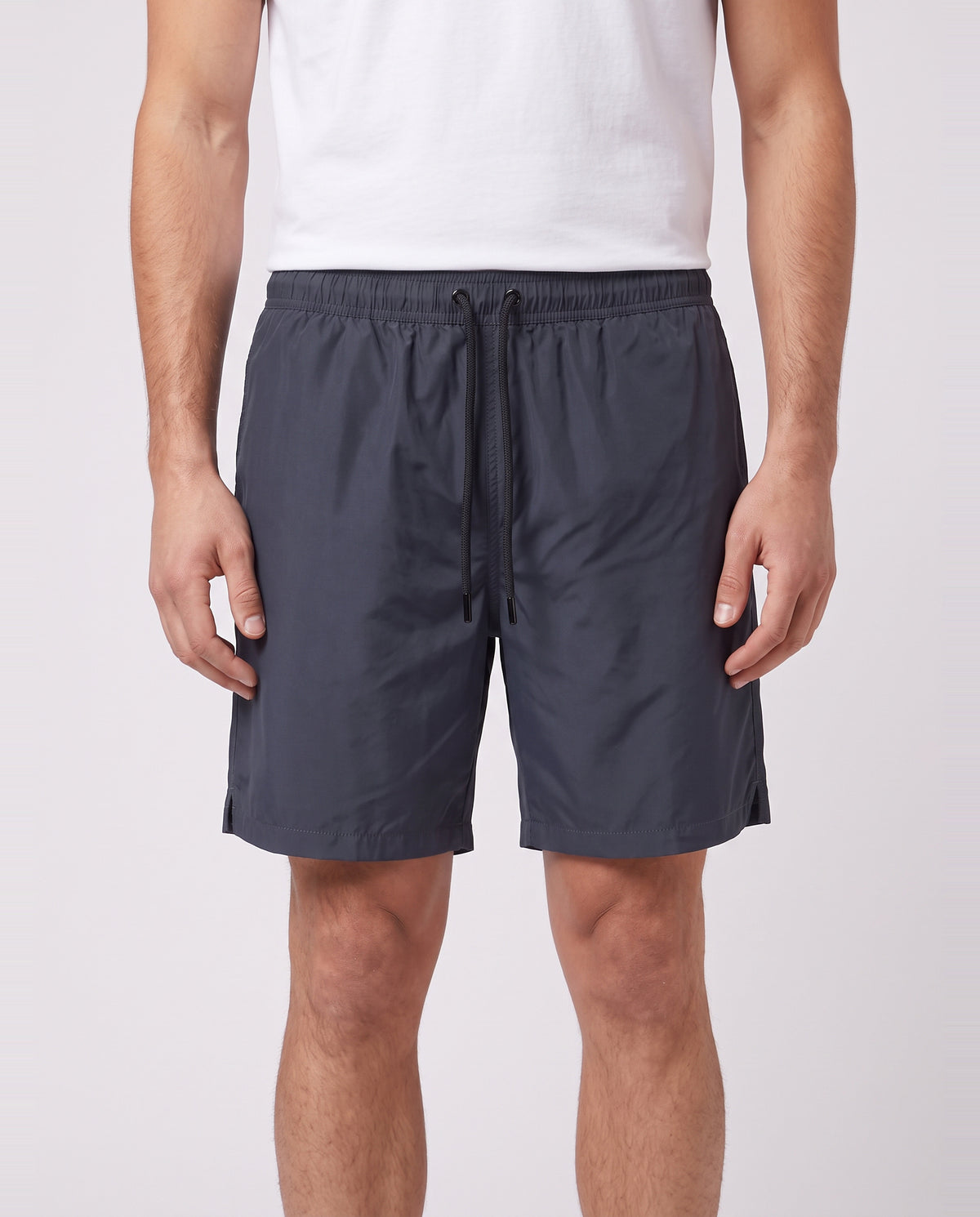 Men's Pal Zileri Navy Blue Swimshort — on model