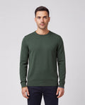 Mens Paul Smith Green Sweater Crew Neck — on model