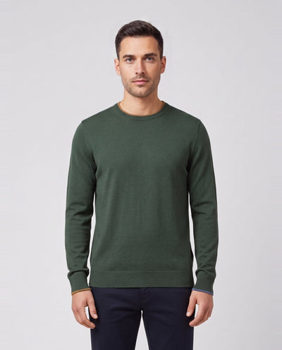 Mens Paul Smith Green Sweater Crew Neck