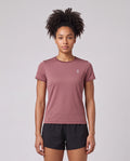 Women's On Running Core-T 1 Barberry — on model