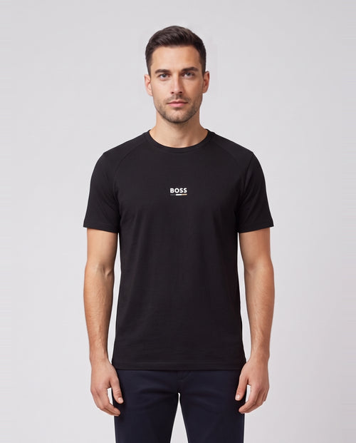 BOSS Bodywear & Swimwear T-Shirt RN Slim Fit Black T Shirt — on model