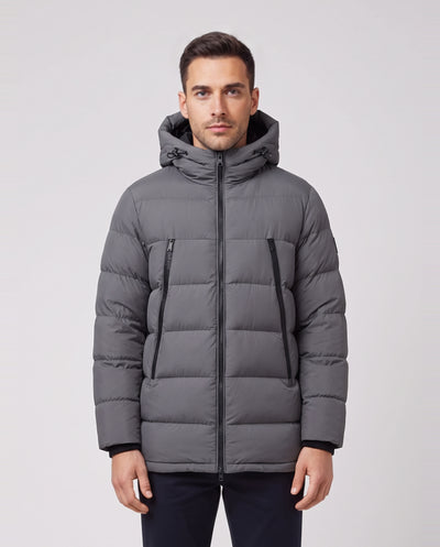 Men's Sandbanks Ravine Charcoal Mid Puffer Jacket