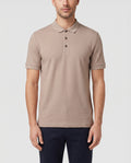 BOSS Black H-Parlay 82 Open Brown Polo Shirt — on model