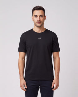 BOSS Green TS Active Black T-Shirts — on model