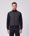 Men's Gran Sasso Navy Jacket Zip — on model