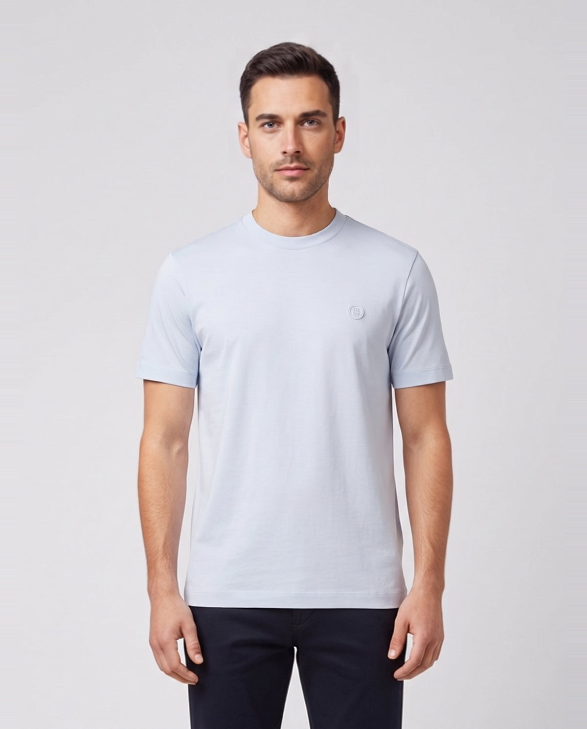 Men's BOSS Black C-Taut 01 in Open Blue — on model
