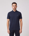 BOSS Black C-Parris 01 Dark Blue Polo Shirt — on model