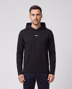 BOSS Green SW Active HD Black Sweatshirts — on model