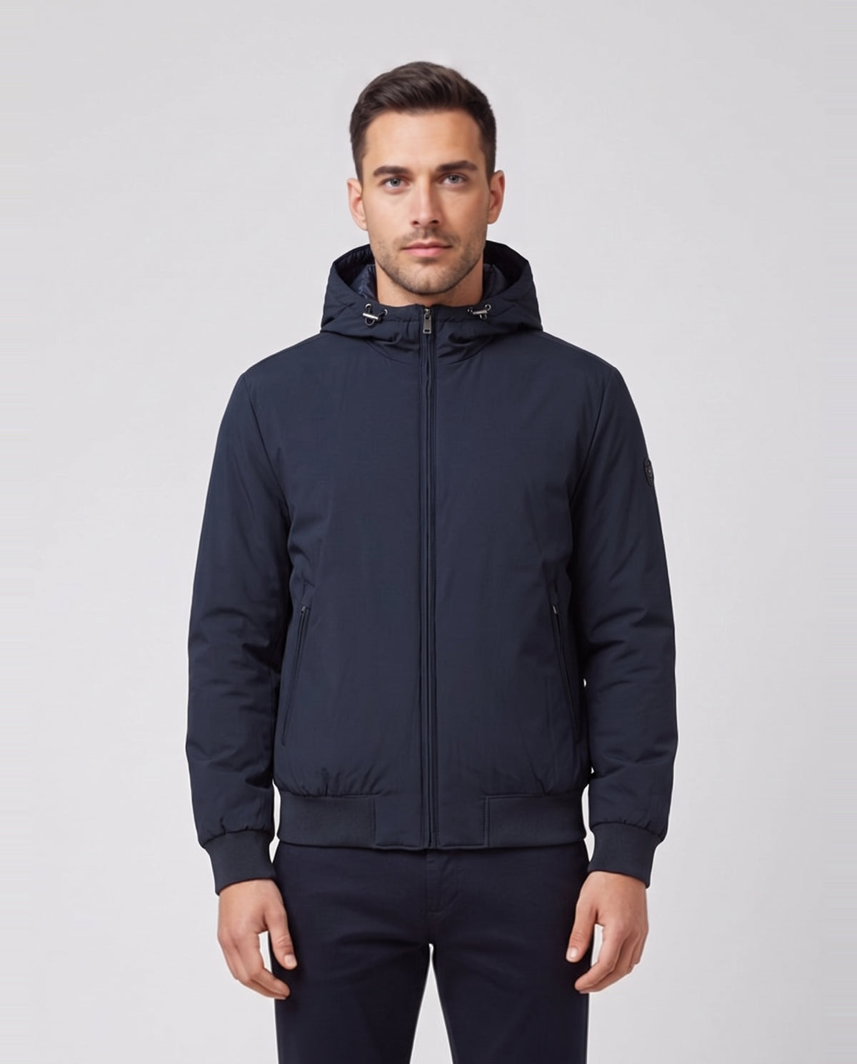 BOSS Black C-Caniol Dark Blue Jackets — on model