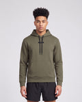 Men's On Running Focus Tech Hoodie 1 Bark — on model