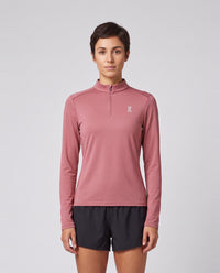 Women's On Running Core 1/4 Zip 1 Barberry