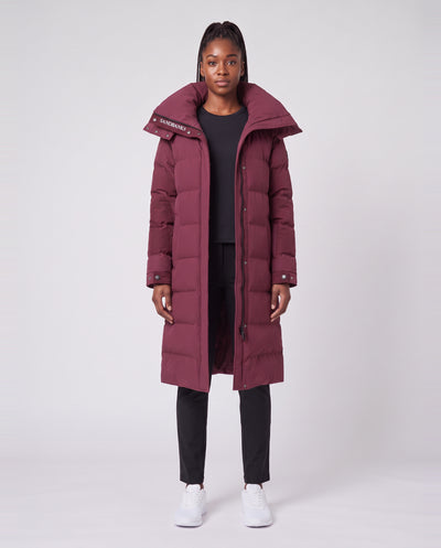 Women's Sandbanks Haven Long Puffer in Port