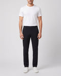 BOSS Green TR Commuter-Tapered Black Trousers — on model