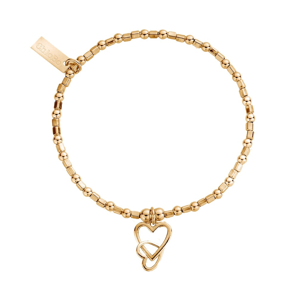 ChloBo Interlocking Love Heart Bracelet GBCFB1069 GBCFB1069