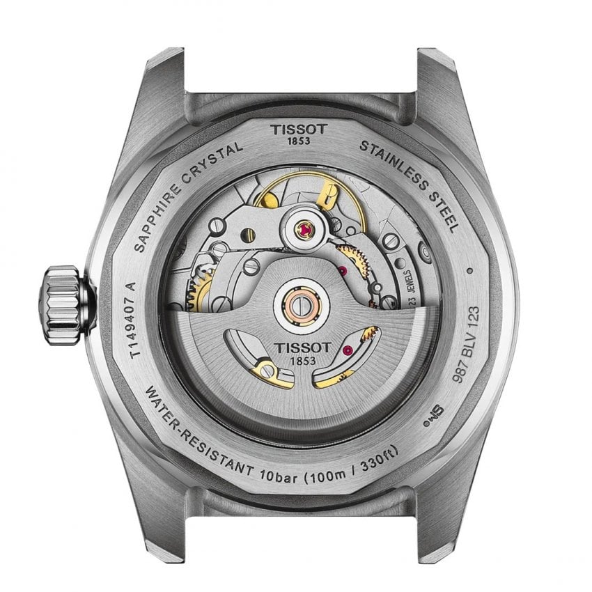 Tissot Mens PR516 Powermatic80 Blue/Black Graded Dial Bracelet Watch T1494071104100 — view 3