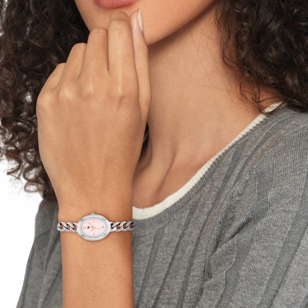 Tommy Hilfiger Ladies Demi Pink Dial Bracelet Watch 1782876 — view 4
