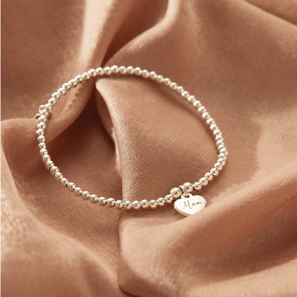 ChloBo CC Heart Bracelet in Silver