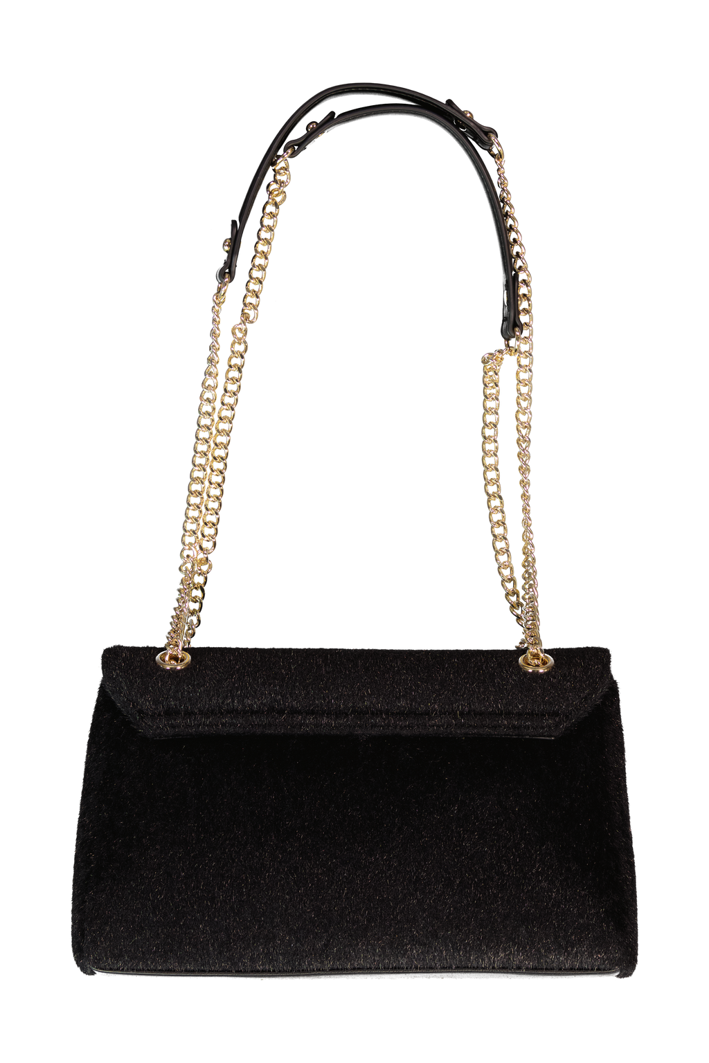 Women's Valentino Ocarina Winter Flap Bag In Black — view 2