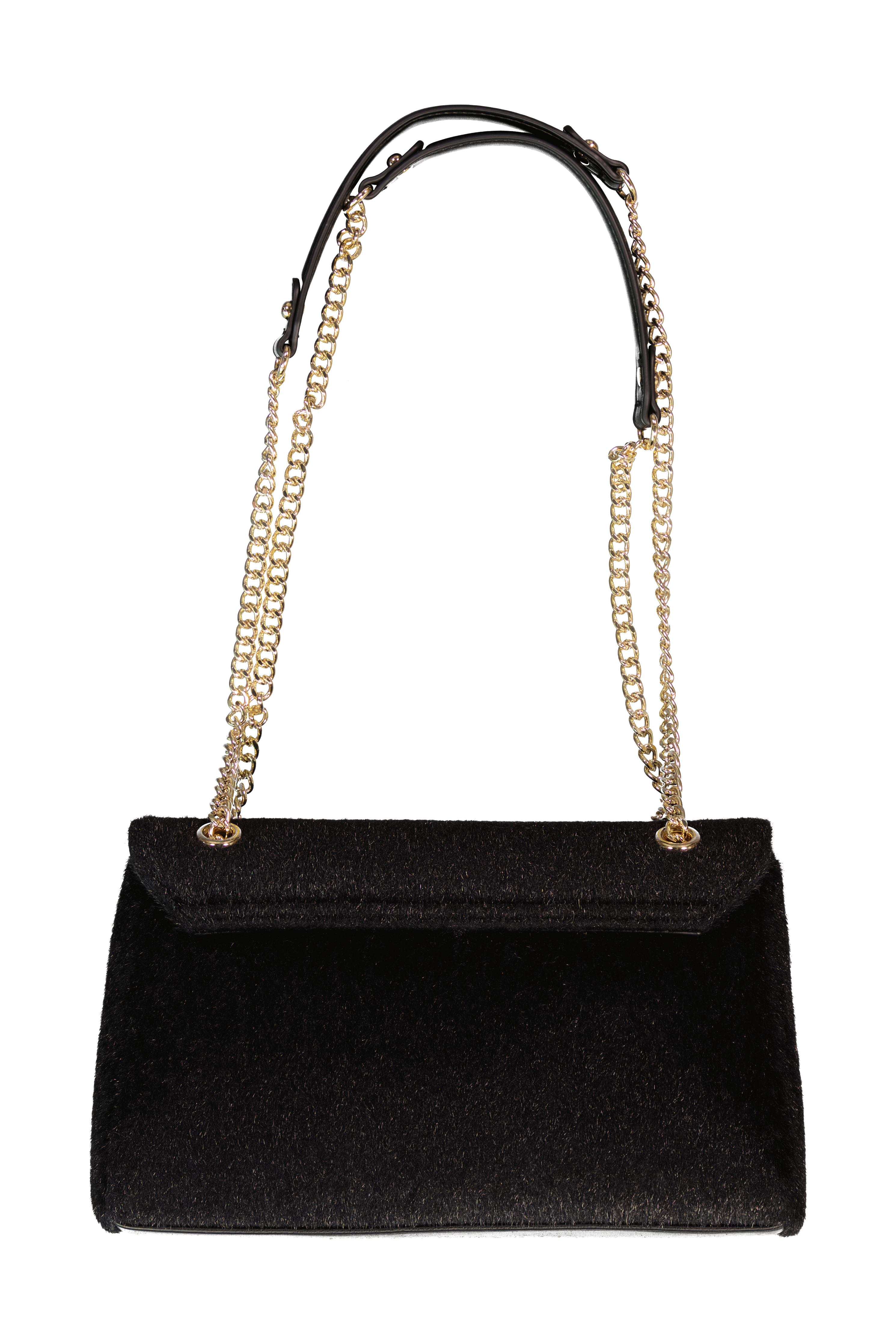 Women's Valentino Ocarina Winter Flap Bag In Black — view 2