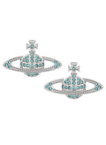 Vivienne Westwood Mini Bas Relief Aqua Earrings 62020033-02P763-