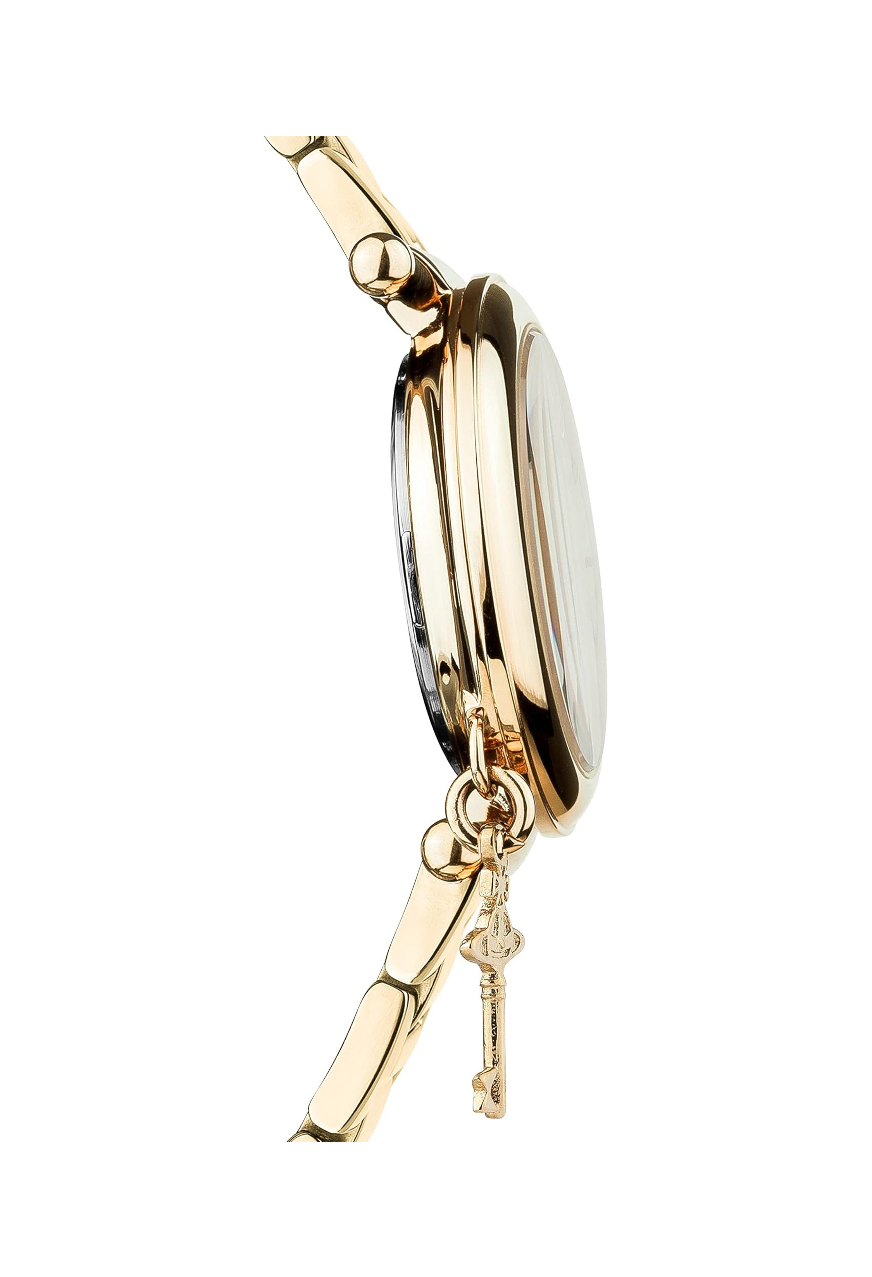 The Kensington watch, a gold metal jewelry watch from Vivienne Westwood, available at OD’s Jewellers in St Helens.