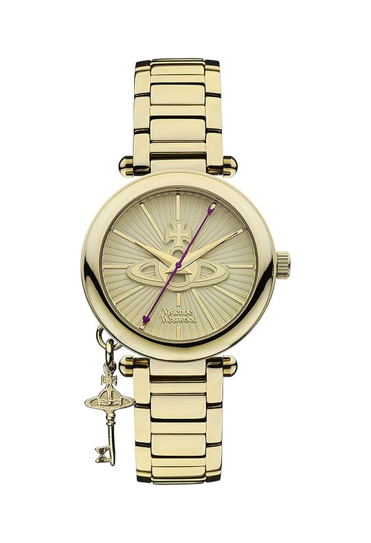 Vivienne Westwood Ladies Gold Plated Kensington Watch VV006KGD