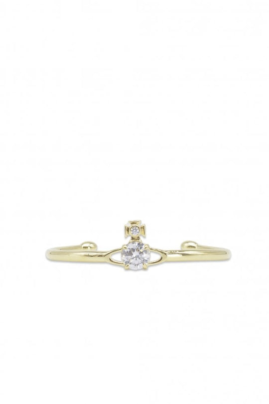 Vivienne Westwood Large Gold Plated Reina Bangle