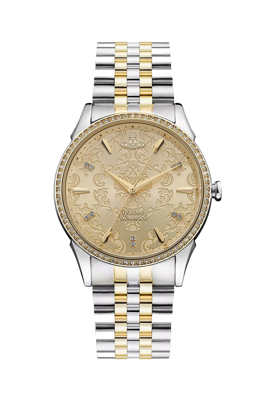 Vivienne Westwood Ladies Wallace Gold Dial Bracelet Watch VV208CPSG