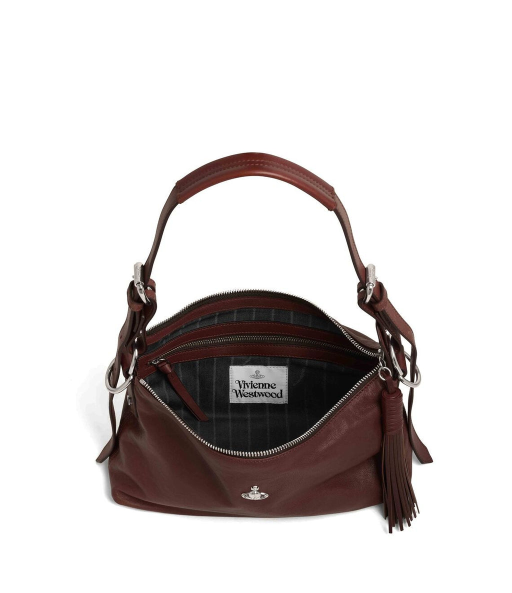 Women's Vivienne Westwood Emma Shoulder Bag in Chestnut — view 5