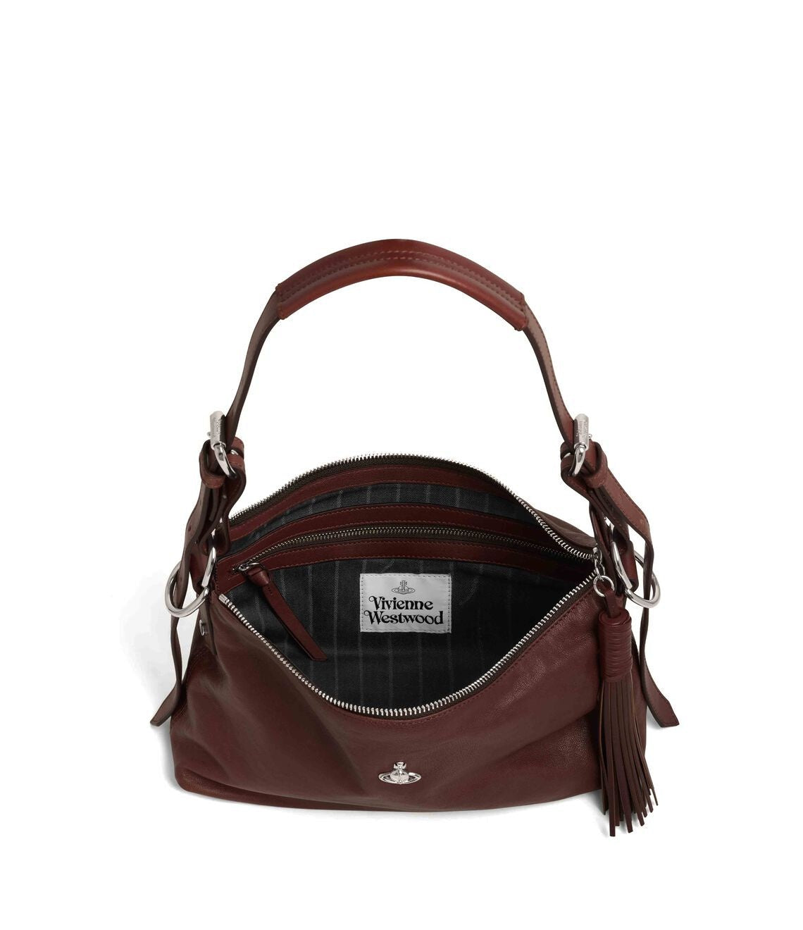 Women's Vivienne Westwood Emma Shoulder Bag in Chestnut — view 5
