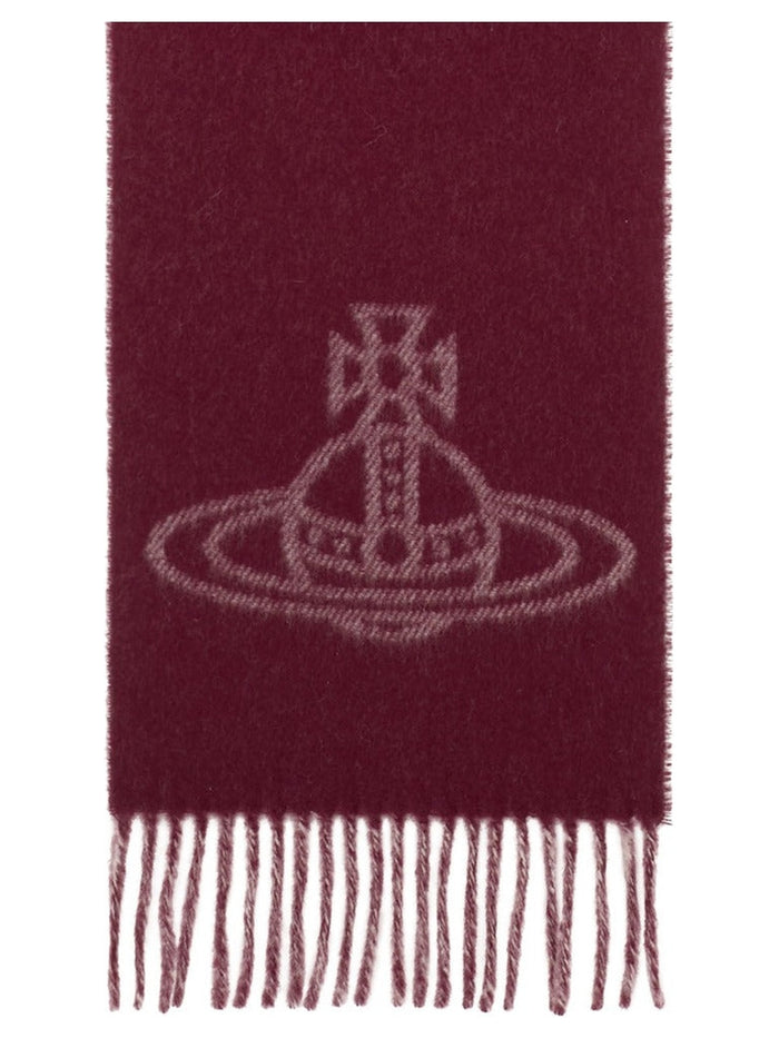 Women's Vivienne Westwood 25X180cm Scarf in Bordeaux