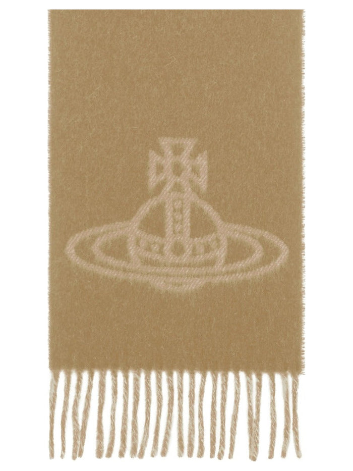 Women's Vivienne Westwood 25X180cm Scarf Camel