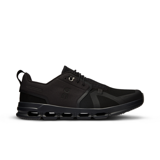 Unisex On Running Youth Cloud Sky All Black Trainers