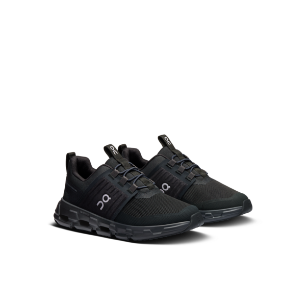 Unisex On Running Kids Cloudswift Trainers in Black Black — view 2