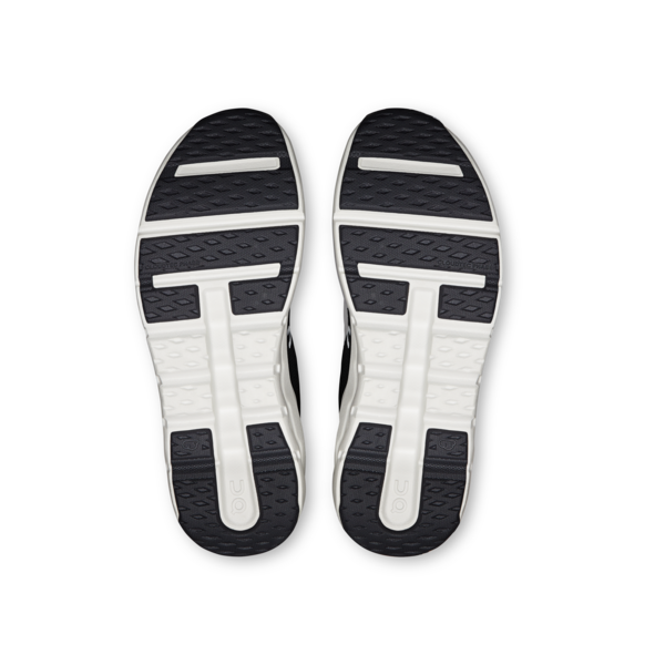 Unisex On Running Youth Cloudleap in Black White — view 5