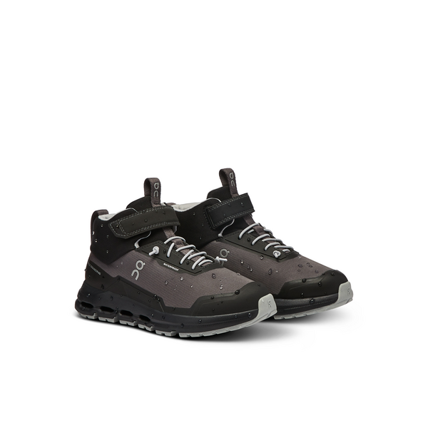 Unisex On Running Kids Cloudhero Mid Waterproof Eclipse | Black — view 2
