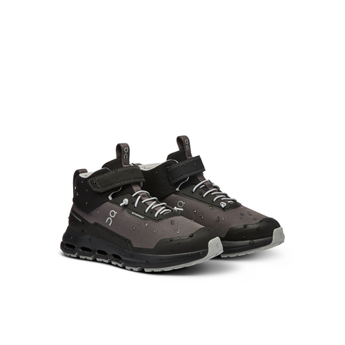 Unisex On Running Kids Cloudhero Mid Waterproof Eclipse | Black — view 2
