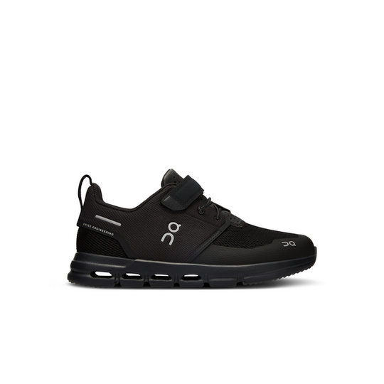 Unisex On Running Kids Cloud Play All Black Trainers