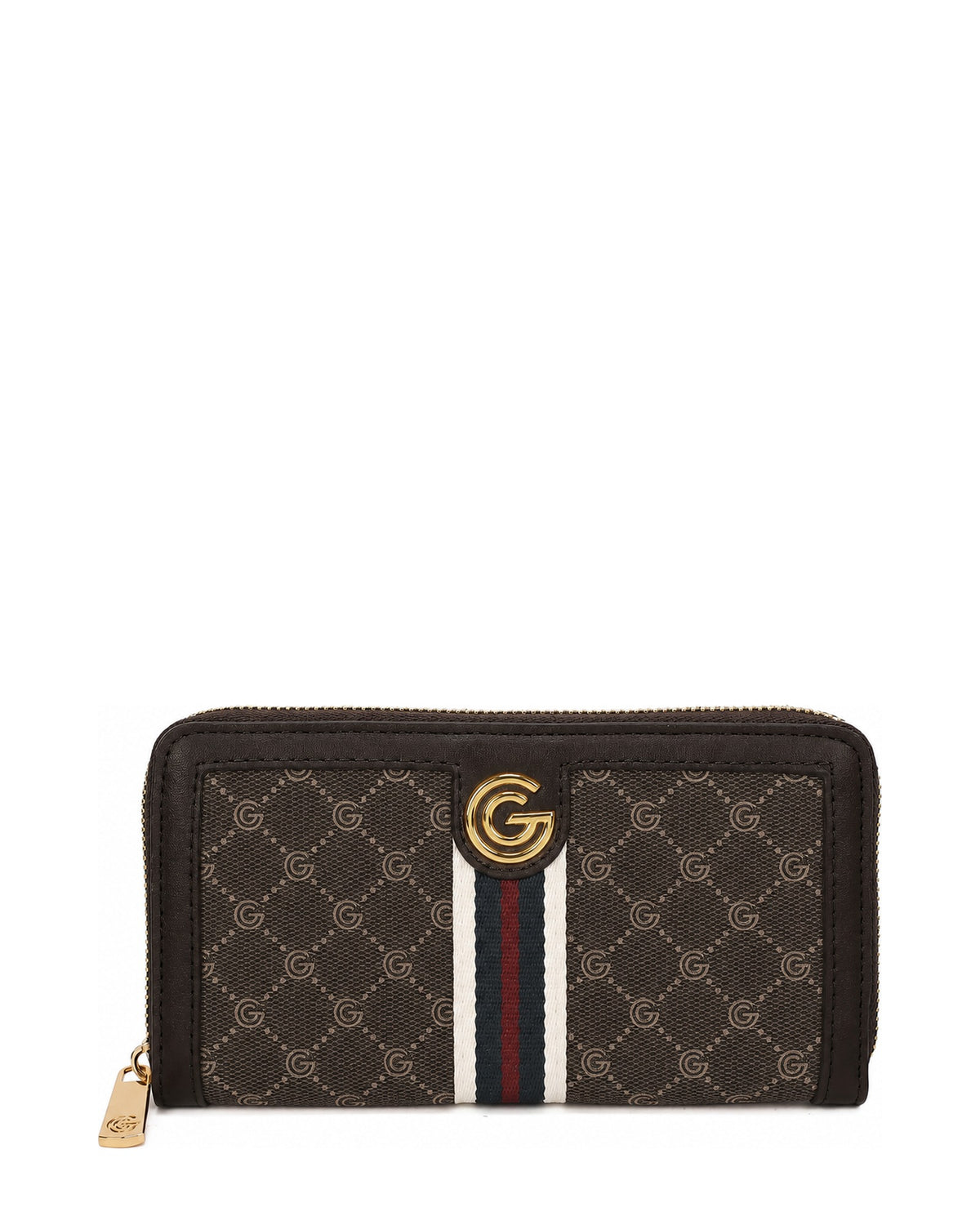 Women's Gabriella G Irina Zip Wallet Brown