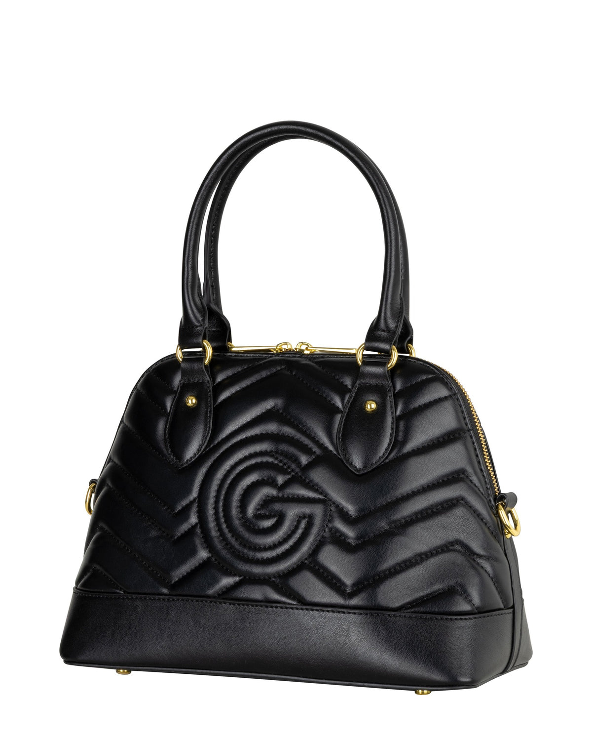 Women's Gabriella G Jackie Little Handle Bag Black