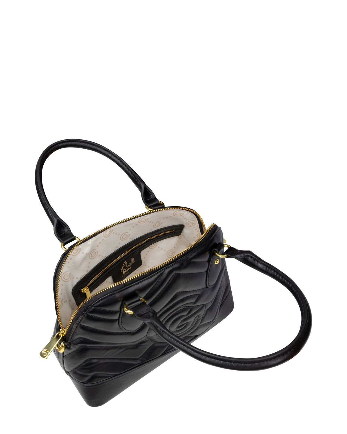 Women's Gabriella G Jackie Little Handle Bag Black