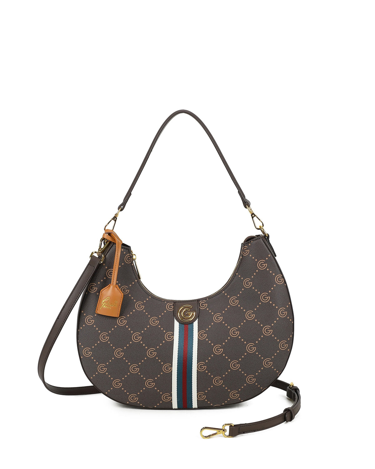 Women's Gabriella G Jennifer Hobo Bag Brown