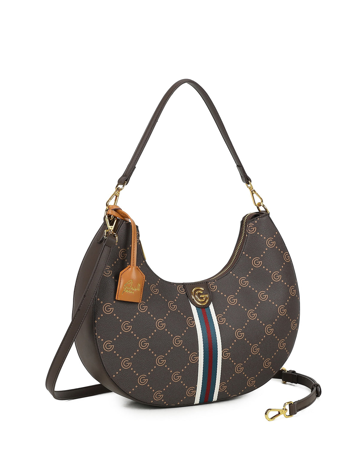 Women's Gabriella G Jennifer Hobo Bag Brown